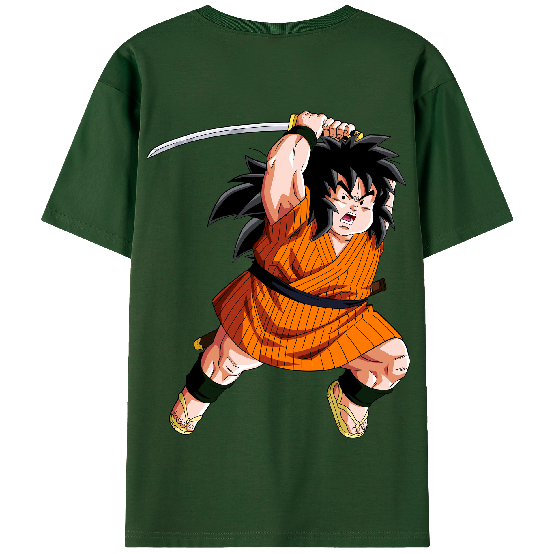 （画像用） ドラゴンボール やじろべえ DRAGON BALL Yajirobe 綿100％半袖Tシャツ（背面プリント）